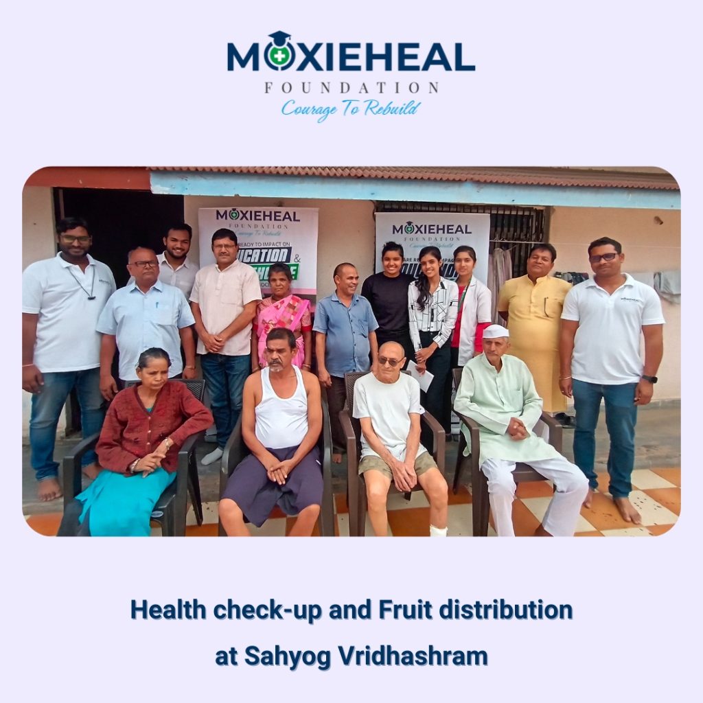 Healthcare NGO in Chhattisgarh – Moxieheal Foundation organizing elder care camp.