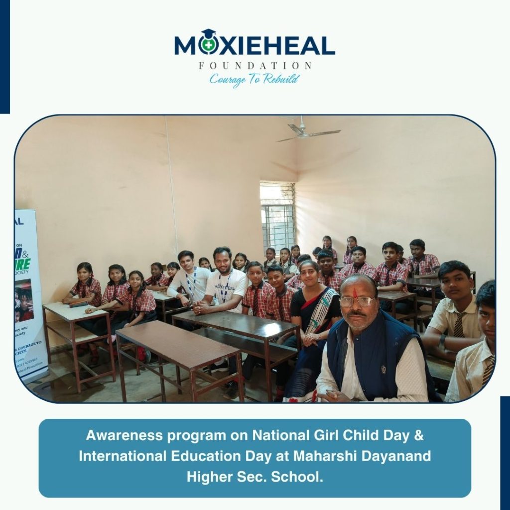 National Girl Child Day celebration by one the best NGO in Raipur