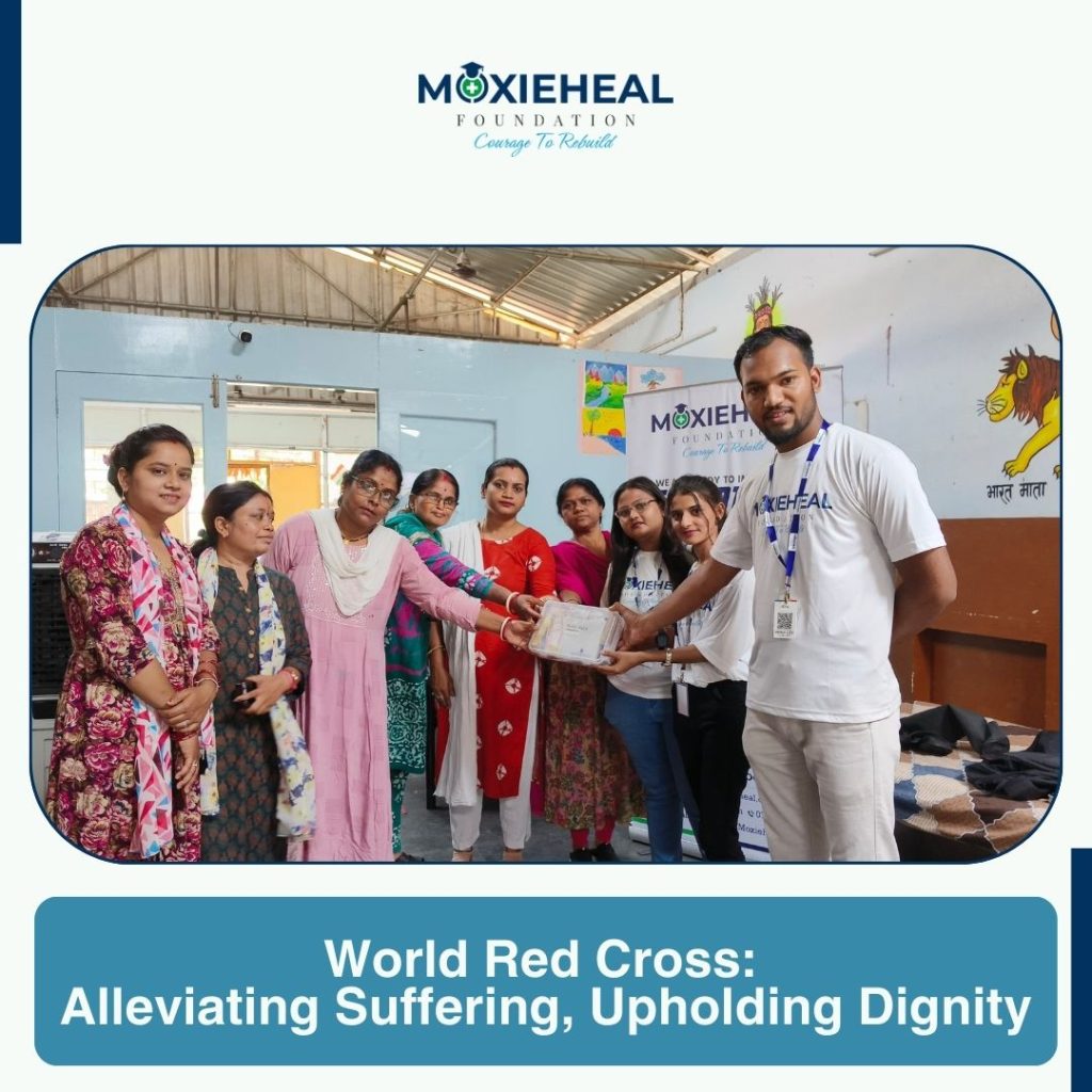 Moxieheal Foundation team giving first aid kit to Orphanage for Children's.